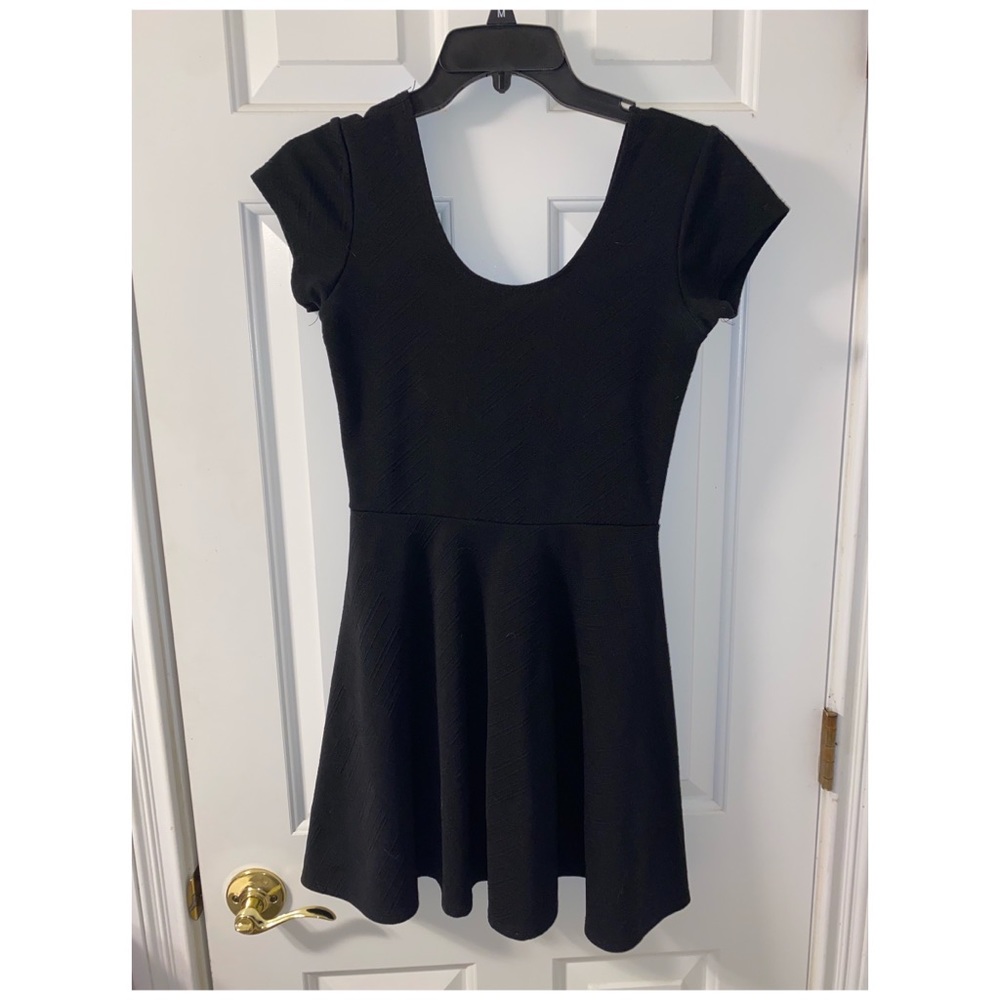 Black mini dress